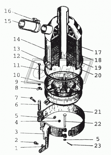 240-1109250-Б2 ПОДДОН ВОЗДУХООЧИСТИТЕЛЯ ММЗ